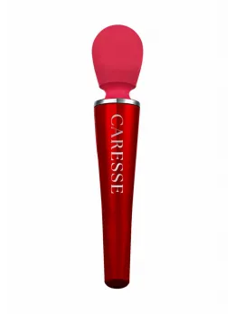 CARESSE Compact Wand Massager 25cm IPX7 Silicone Rechargeable Black