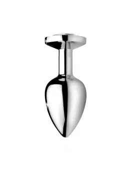 Booty Sparks Clear Gem Plug Small - Aluminum, Tapered, Crystal Accent