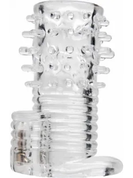 Master Series Vibrating TPR Intimate Sleeve Clear 3.5in