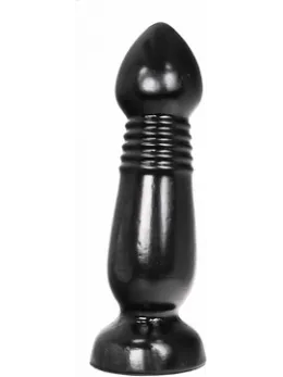 All Black Champagne-Shaped Intimate Plug 27.5 cm Black