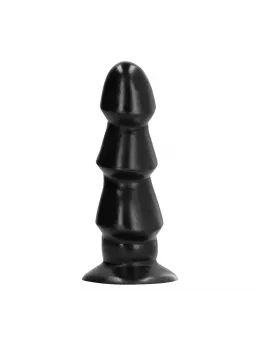 All Black Model 5530 Multi-Ring Intimate Silicone Device 17 cm Black
