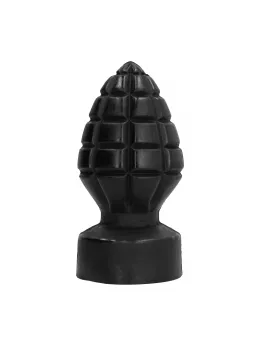 All Black анален разширител с форма на граната, черно, 14 см