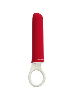 Doc Johnson iPlease Mini Vibrator Red - Compact USB Rechargeable Model