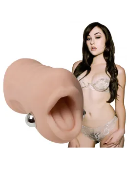Doc Johnson Sasha Grey Vibrating Deep Throat Sucker ULTRASKYN, 7-Function