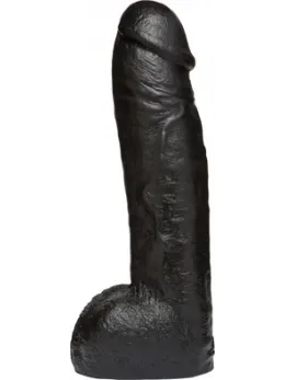 Doc Johnson CodeBlack 12” Vac-U-Lock Attachment, Anatomical Black 30cm