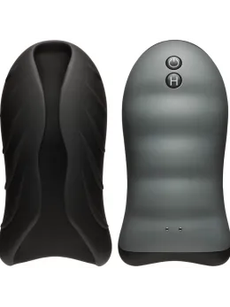 Doc Johnson OptiMALE Silicone Stroker Heated Rechargeable Black