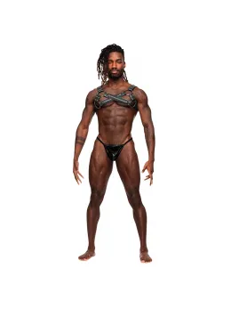 Male Power Virgo Adjustable Harness Imitation Leather Black One Size
