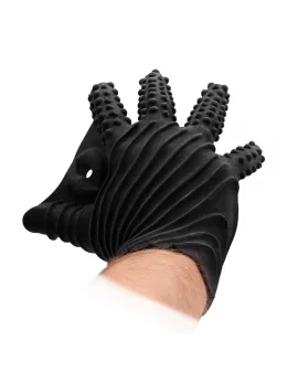 Fist It Silicone Intimate Glove Black Textured Stimulation Model