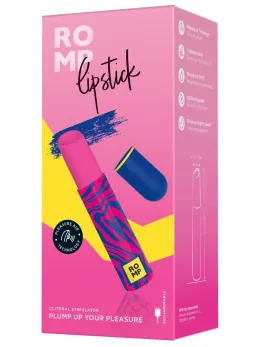 ROMP Lipstick Air Pulse Compact Intimate Device, Waterproof, Pink