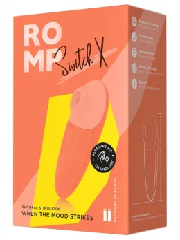 ROMP Switch X Air Pulse System, 6 Intensities, Compact, Silicone, Blue