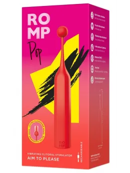 ROMP Pop Mini Intimate Device with 2 Interchangeable Silicone Attachments