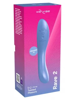 We-Vibe Rave 2 Muted Blue Dual Motor Flexible Vibrator 20.2cm