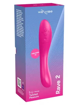 We-Vibe Rave 2 Fuchsia Smart Dual Motor Flexible Silicone Device