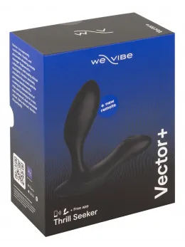 We-Vibe Vector+ Intimate Wellness Device Charcoal Black App-Controlled