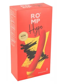 ROMP Hype Rechargeable Silicone Vibrator - 10 Modes, Waterproof, 21 cm