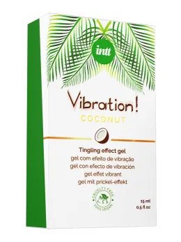 intt Vibration! Coconut Effect Gel 15ml - Vegan Warming Formula