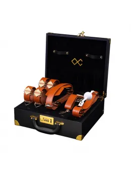 LOCKINK Moonlight Treasure Chest Set Brown - Premium Restraint Kit with Case