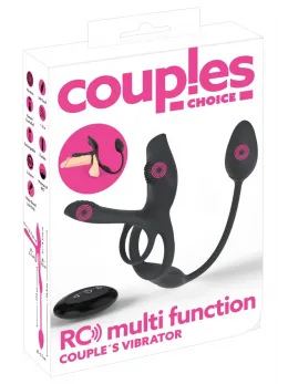 Couples Choice RC Multi Function Silicone Intimate System Black 34.8cm