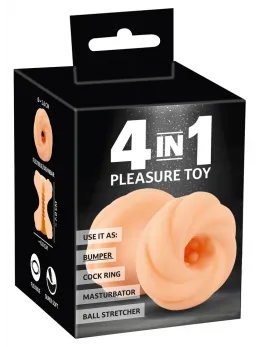 You2Toys 4in1 Multi-Functional Intimate System, Flexible TPE, 7 cm