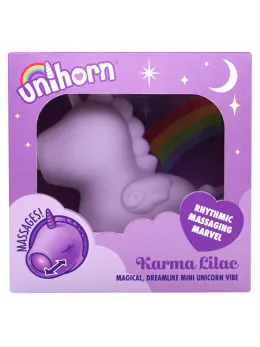 Unihorn Karma Lilac Intimate Massager Silicone, Dual Motor, Rechargeable