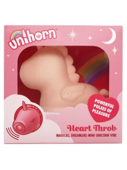 Unihorn Heart Throb Intimate Dual Motor Silicone Device, Pink, 9 cm