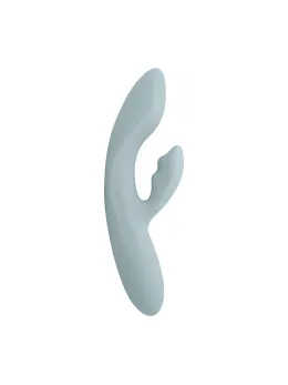 Svakom Chika App-Controlled Flexible Dual-Action Vibrator Turquoise Grey