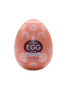 Tenga Egg Gear II - Single Intimate Device, Brown, Compact Size