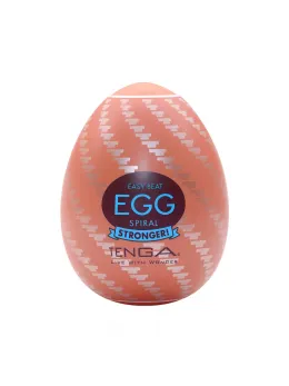 Tenga Egg Spiral Intimate Device, Compact, Brown, 1 Piece