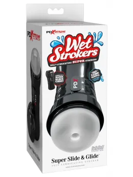 PDX Extreme Wet Stroker Super Slide Transparent Intimate Device 21.6cm