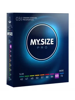 MY.SIZE PRO 69mm Ultra-Thin Intimate Protection 3-Pack