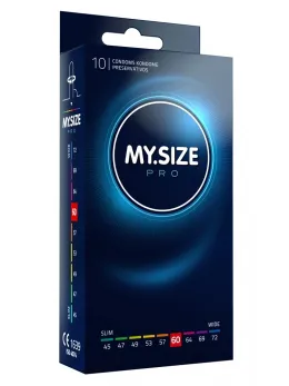 MY.SIZE PRO 60mm 10pcs Ultra-Thin Vegan Intimate Protection Vytex