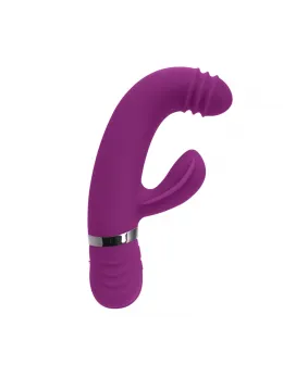 Playboy Pleasure Tap That Vibrator Purple - 9-Speed Curved Silicone Model