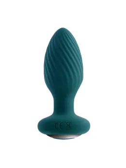 Playboy Pleasure Spinning Tail Teal - Rotating Remote Plug, Silicone
