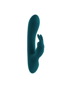 Playboy Lil Rabbit Deep Teal Dual Motor Compact Silicone Massager