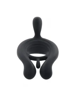 Playboy Pleasure Triple Play Vibrating Ring Black, 9 Modes, Remote Control