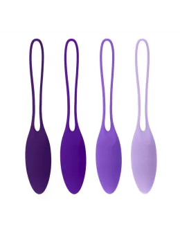 Playboy Pleasure Put In Work Kegel Set - 4 Steel & Silicone Weights Pink