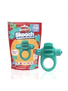 The Screaming O 4B Skooch Kiwi Silicone Vibrating Ring Waterproof