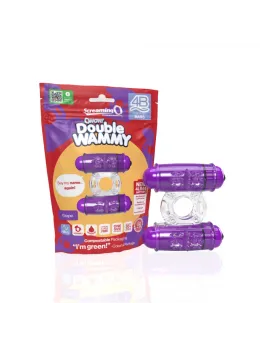 The Screaming O 4B Double Wammy Grape Dual Action Vibrating Ring