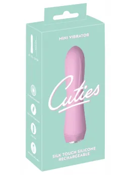 Cuties 4th Gen Mini Vibrator Rose - Compact Silicone Model, 10 Modes