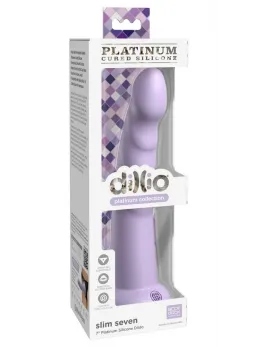 Dillio Platinum Slim Seven 7 Inch Silicone Intimate Device Purple