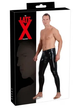 LateX Latex Men's Leggings with Integrated Anatomic Sleeve L Black