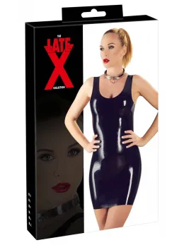 Cottelli Collection Latex Mini Dress S Black - Sleek Sleeveless Fit