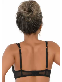 Mix & Match Unlined Bra with Faux Underbust, Lace, Adjustable Straps
