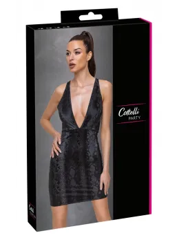 Cottelli Collection PARTY Dress Snake XL Shiny Snakeskin Pattern