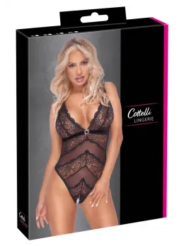 Cottelli Lingerie Lace Detail Body L with Adjustable Straps
