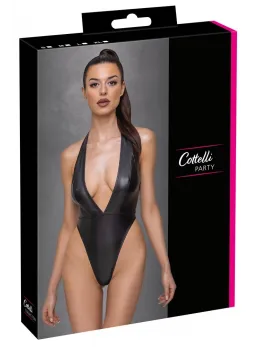 Cottelli Party Body Matte Look L - Deep Neckline & High Cut Design