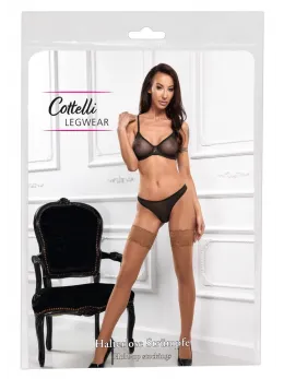Cottelli Legware Hold-Ups Light Skin 20 DEN Lace Top Stockings