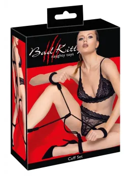 Bad Kitty Cuff Set Rope Size 2 - Adjustable Cotton Bondage Cross