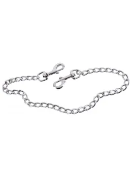 You2Toys Silver Metal Chain 50cm with Dual Snap Hooks