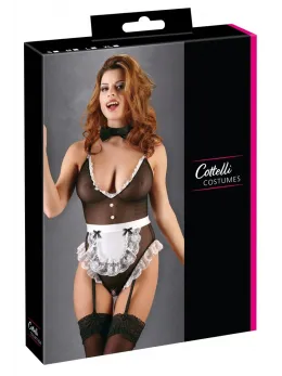 Cottelli Collection Maid Body XL with Lace and Adjustable Straps